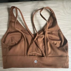 Lululemon brown sports bra